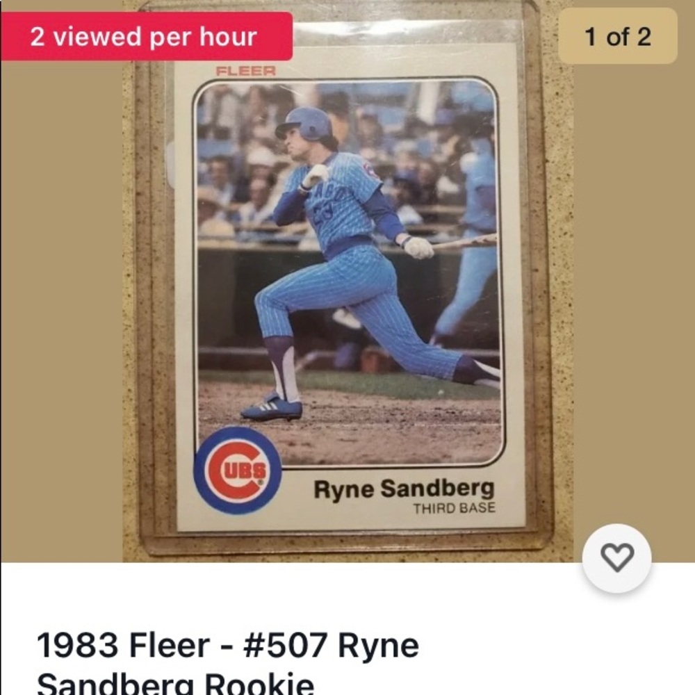 COPY - Ryne Sandberg Fleer 507 Cubs